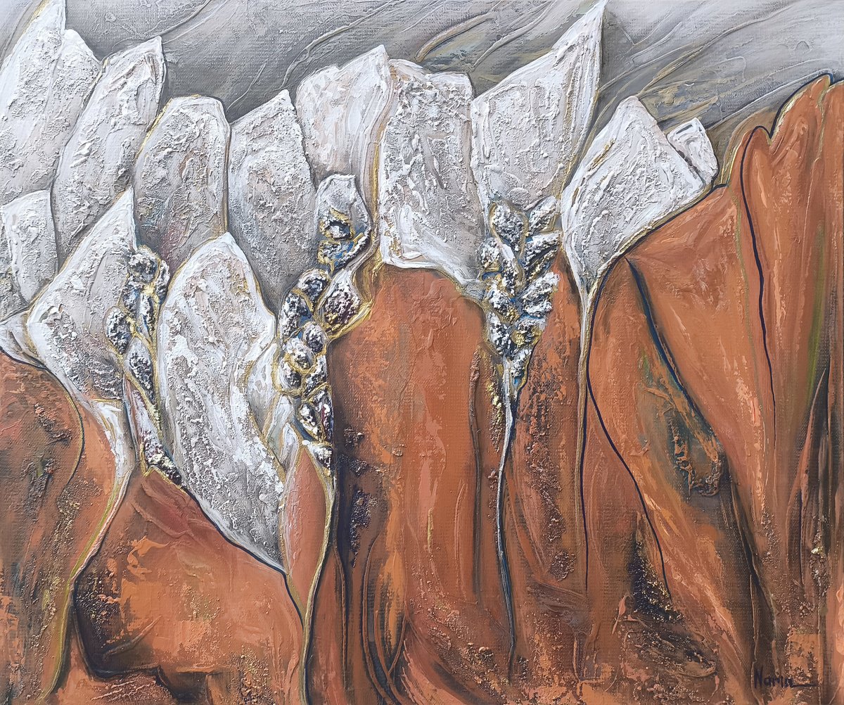 Silent Cliffs Of Time By Narine Vardanyan, 24 X 20, Artwork For Sale On Artfinder