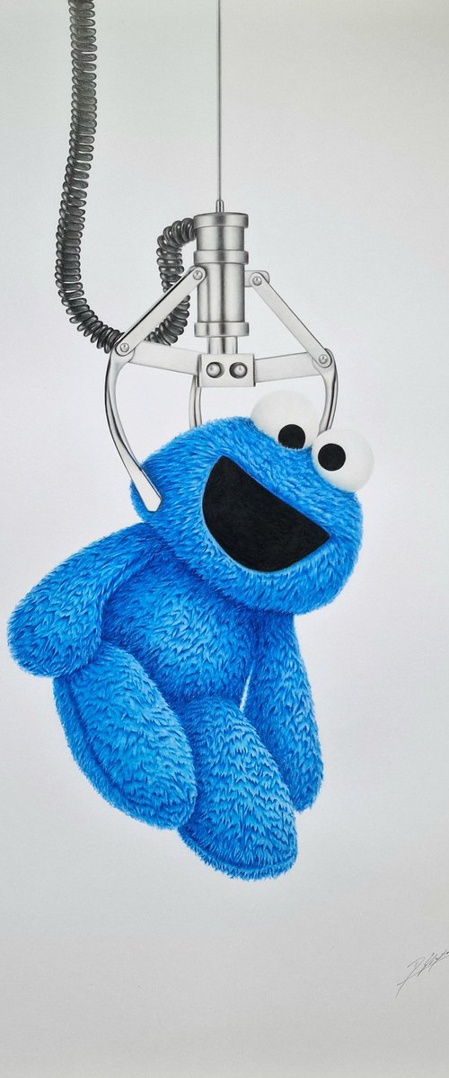 Cookie Monster: Fairground Claw Prize by Daniel Shipton