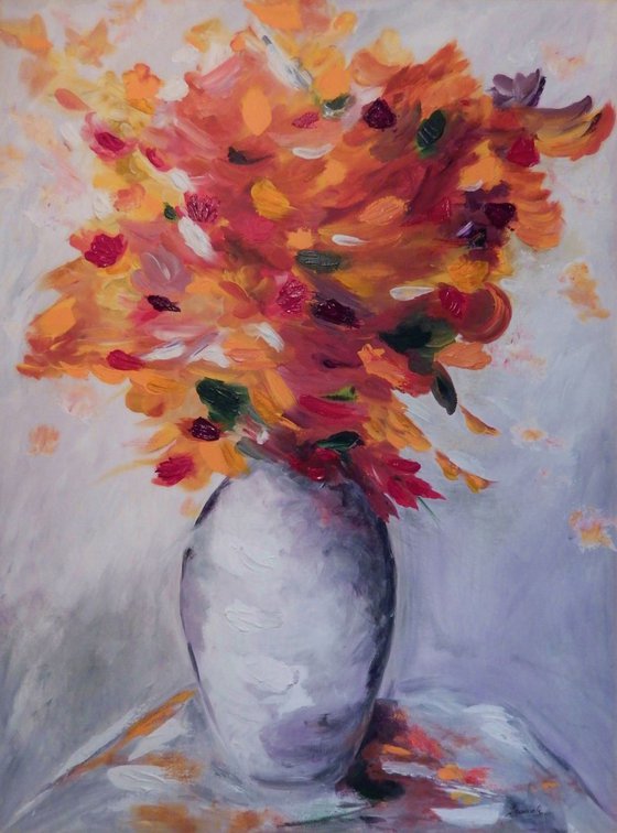 Palette of flowers-SOLD