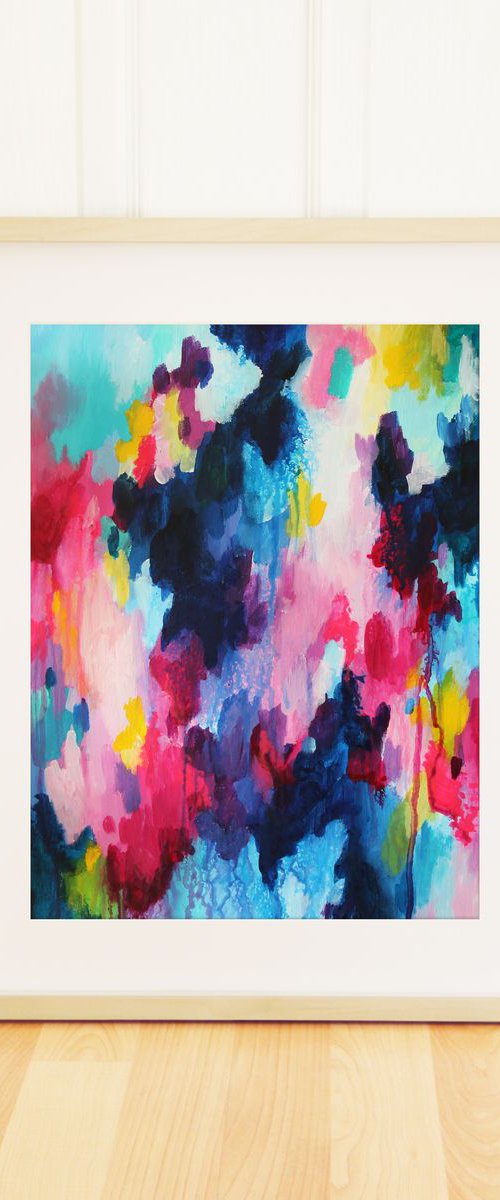 Abstract Original Painting - Magic In Your Hands by Shazia Basheer