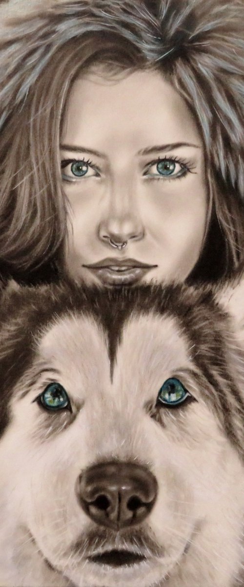 "My wolf friend" by Monika Rembowska