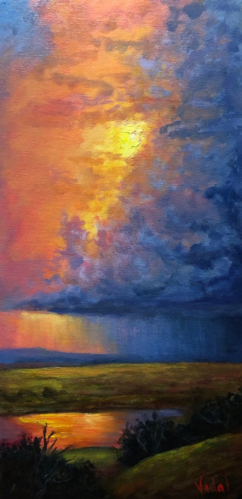 Last light on Storm Clouds by Christopher Vidal