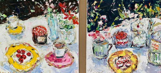 Summer still life in the garden