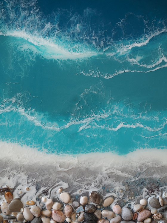 Memory of the Mediterranean - original seascape 3d artwork