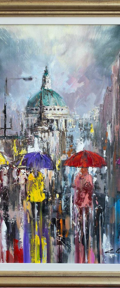 'LONDON STROLL ON A RAINY DAY' by Ewa Czarniecka
