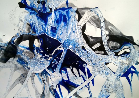 Abstraction in blue#4