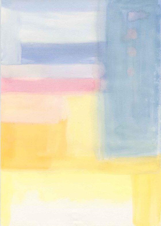 Abstract Rectangles in Blue and Yellow