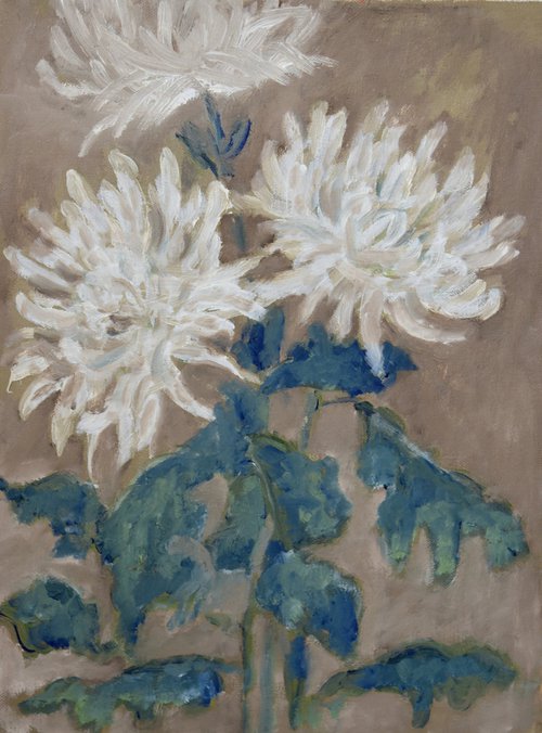 Chrysanthemums by Elena Zapassky