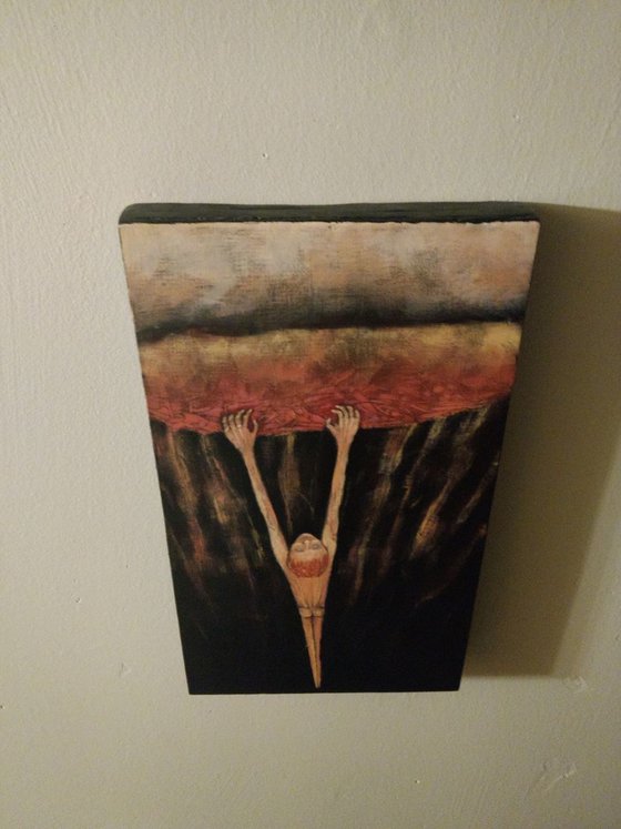 The Ledge. Original painting of Hope and strength