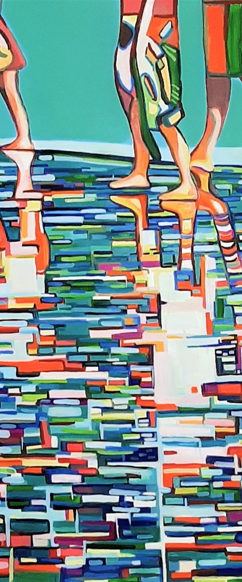 At the beach / 100 x 70 cm by Alexandra Djokic