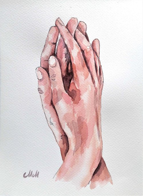 Lovers holding hands IV by Mateja Marinko