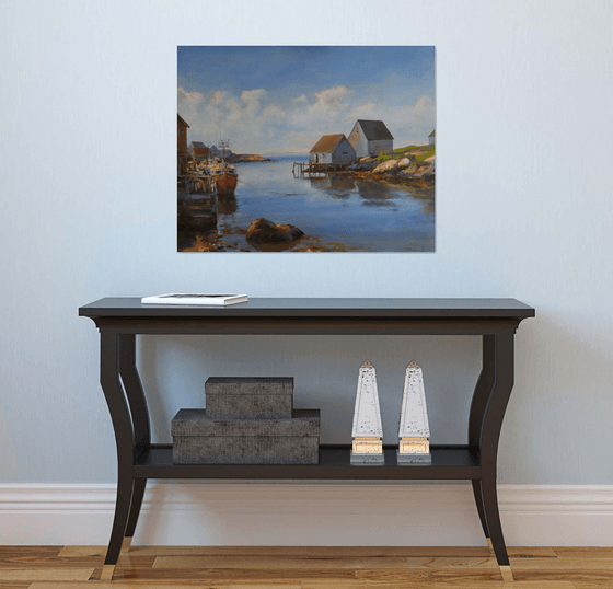 The beauty of Peggy's Cove, (24x30x0.7'')