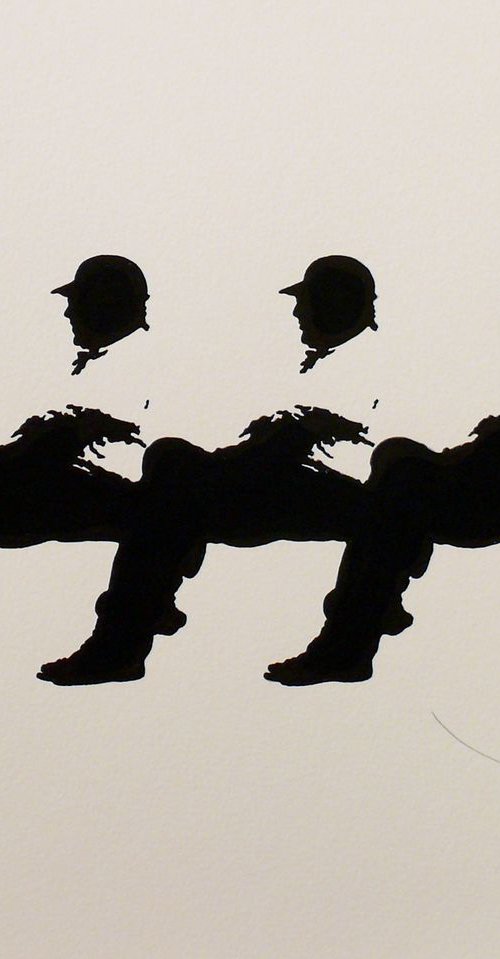 Three men on a bench 14 -  Tehos by Tehos