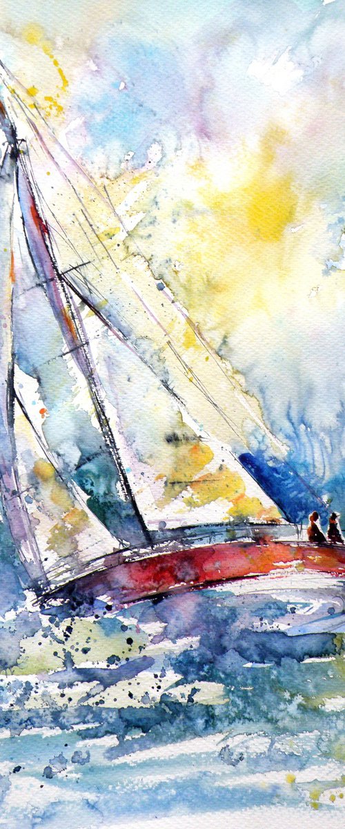 Sailboat in the wind II by Kovács Anna Brigitta