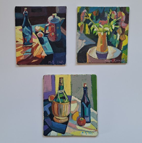 Set of three painting, 30