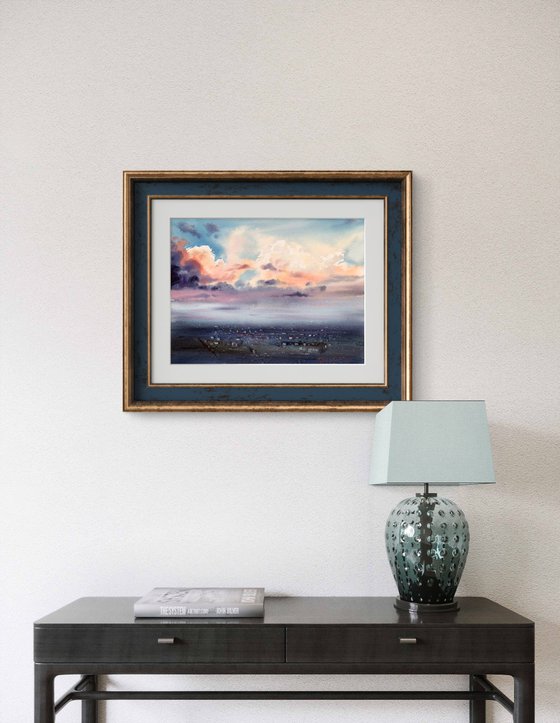 City Cloudscape at Sunrise