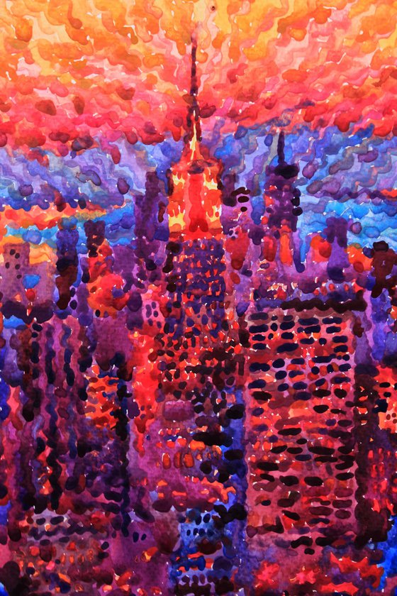 Winter Evening in New York City