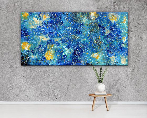 Blue Abstract - Large Abstract Painting