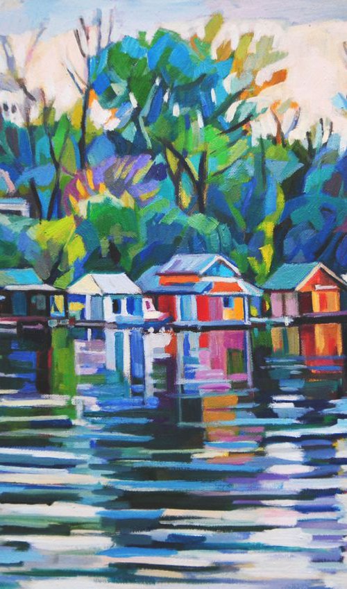 River / 70 x 50 cm by Maja Đokić Mihajlović