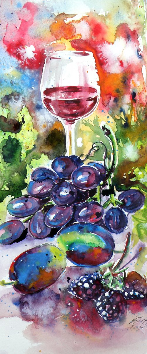 Wine and fruits II by Kovács Anna Brigitta