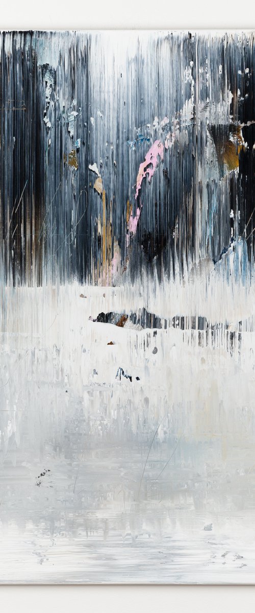 Black&White Abstract painting BX946 by Radek Smach