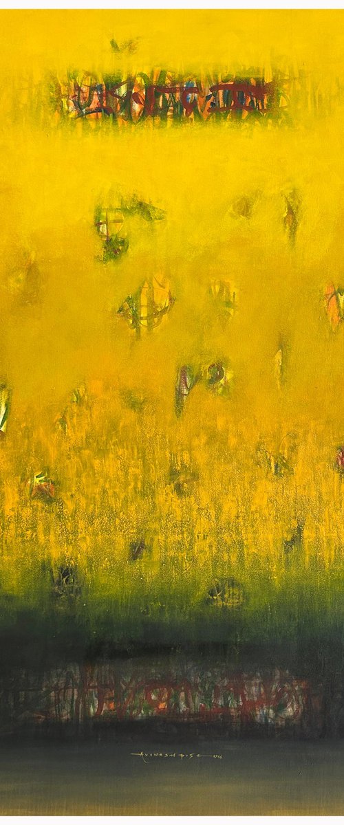 Threshold of Silence_48"X72" by Avinash Pise