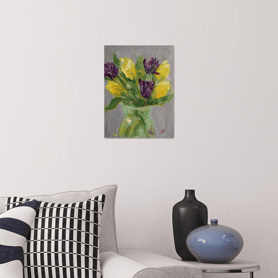 Bouquet Tulips II /  ORIGINAL PAINTING