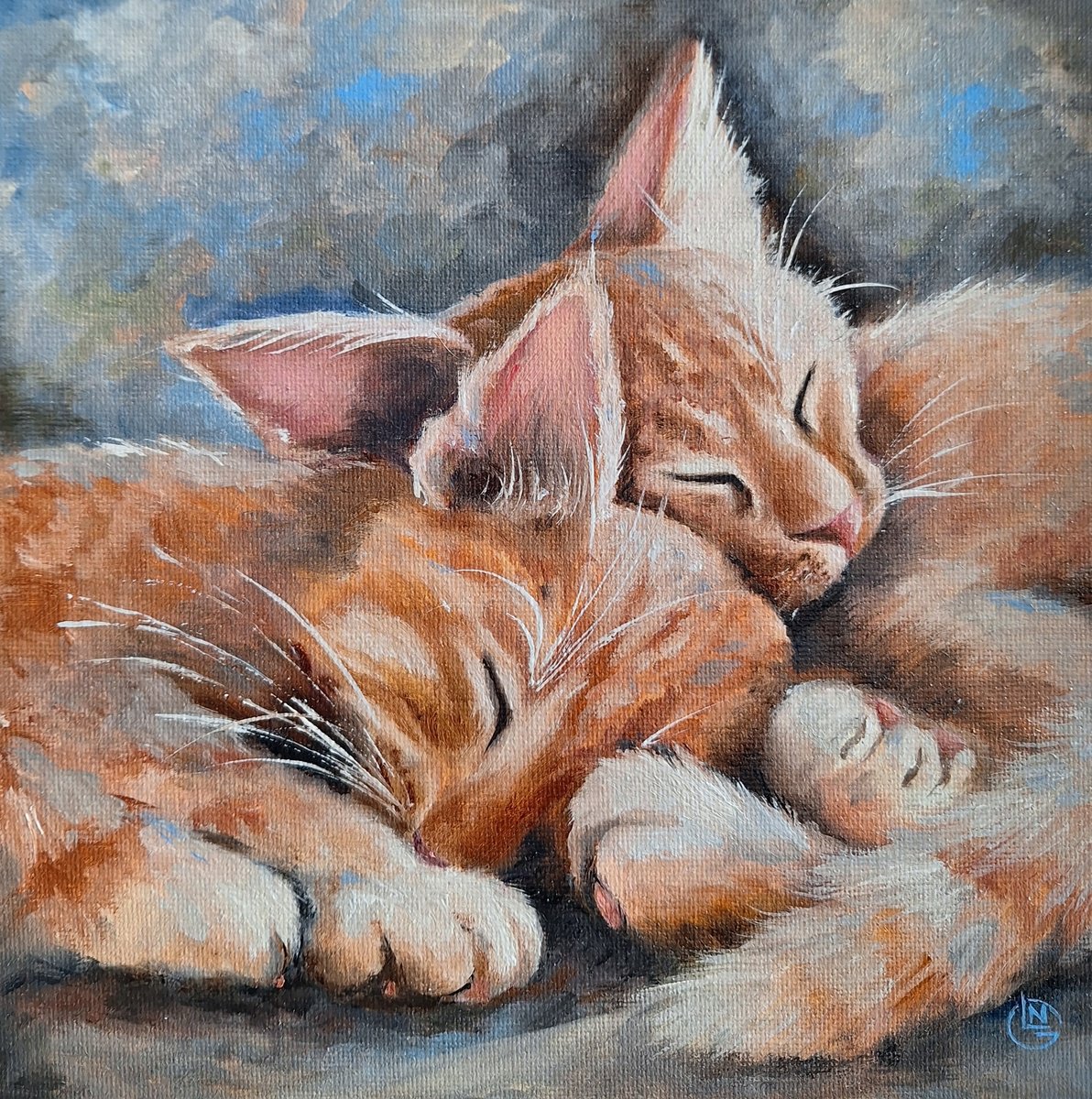 Kittens PetsPortrait Animals by Natalia Langenberg