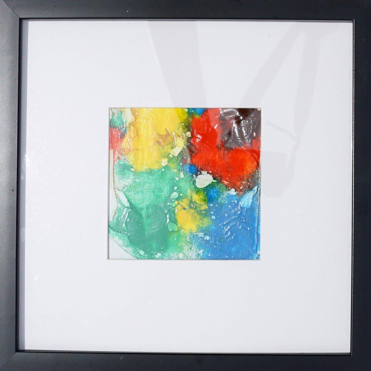 Abstract Acrylic Painting By Jelena B, 5 X 5, In May 8 5X5In ~12X12Cm, Original Artwork