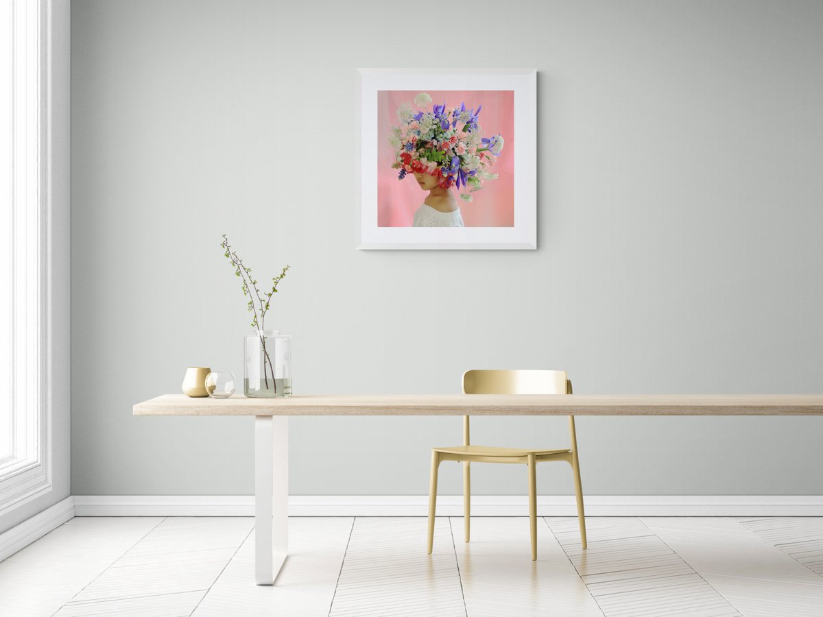 Expressive Portrait Photograph By Ziesook You, 20 X 20", Scent Of Texas 04182020, Original Artwork