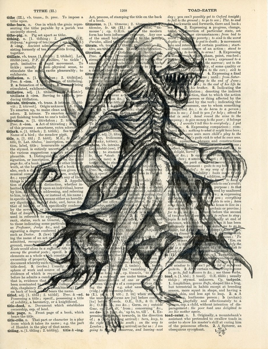 Abstract Collage By Jakub Dk - Jakub D Krzewniak, 8 X 11, Xenomorph, Original Artwork