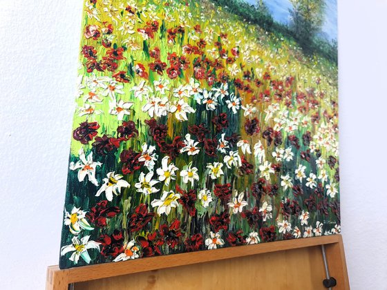 Colored meadow
