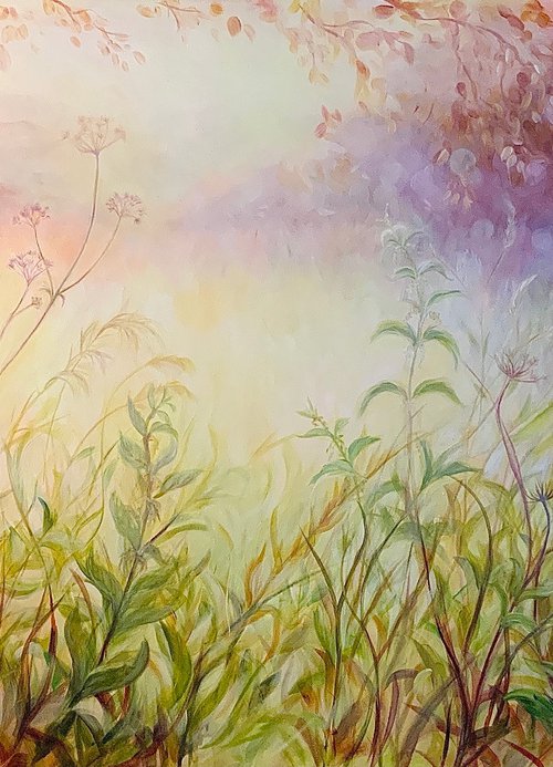 'Vision'-Meadow painting by Anita Nowinska