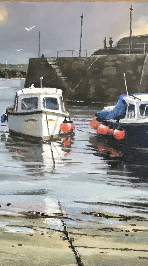 Cornish Harbours - Mousehole 7. by Russell Aisthorpe