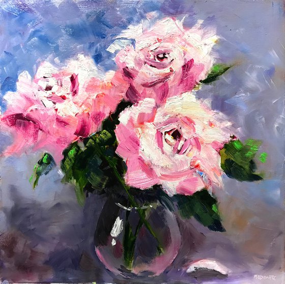 Three Pink Roses