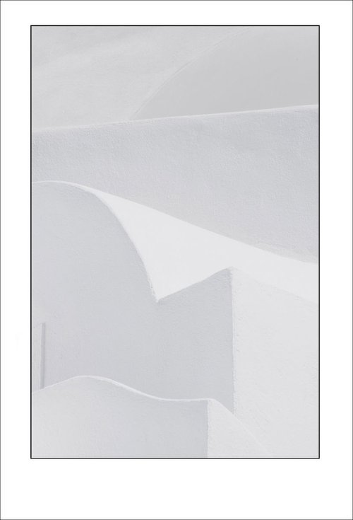 From the Greek Minimalism series: Greek Architectural Detail (White and White) # 2, Santorini, Greece by Tony Bowall FRPS