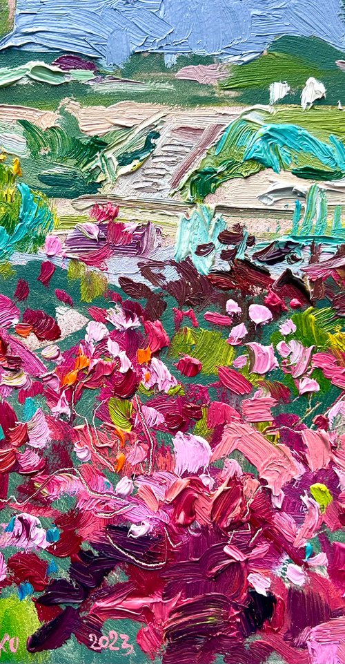 Pink Flowers by Ole Karako