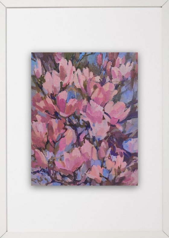Magnolia in the garden