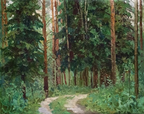 Among the spruces