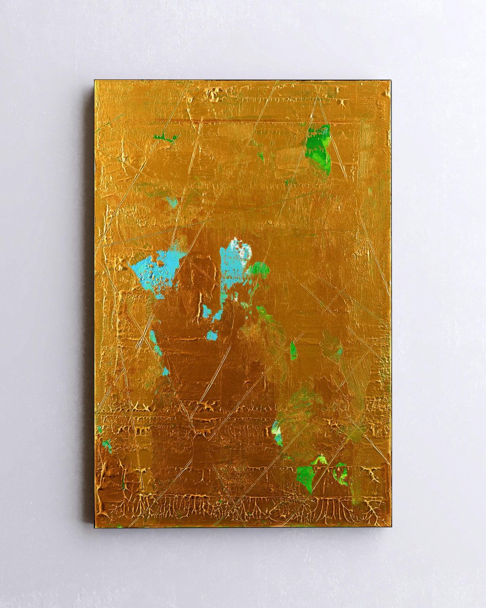 Organic Abstract Acrylic Painting By Nemanja Nikolic, 20 X 30", Over You, Original Artwork