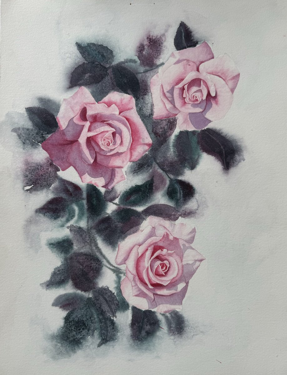 Roses by Liliia Kodunova