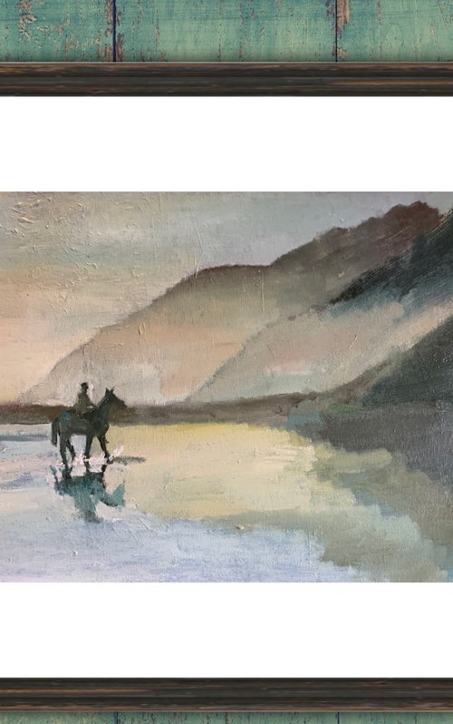 Horse Riding On The Beach A... by Ryan Louder