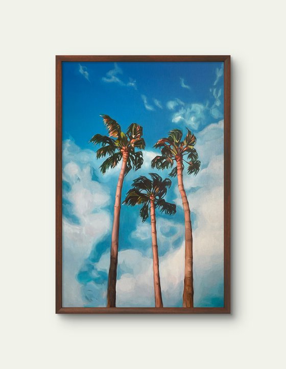 Palm trees and sky