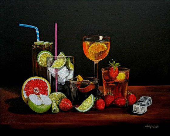 Still life with drinks