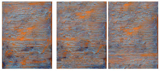 Colours of the Divine - three piece extra large triptych
