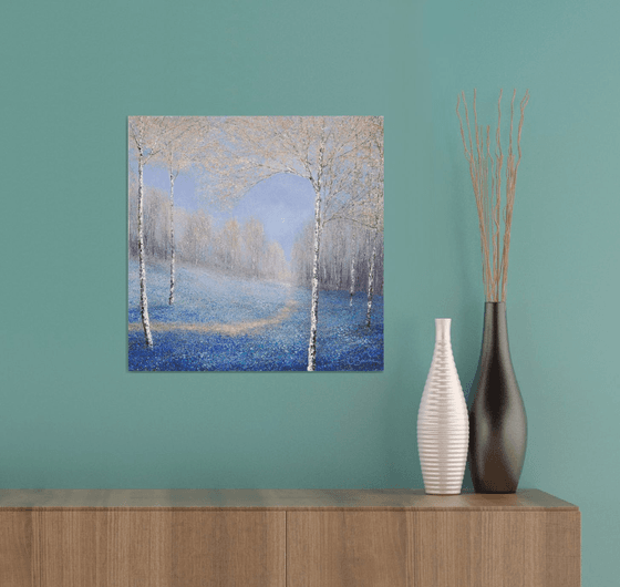 Swathes Of Blue | 40cm x 40cm