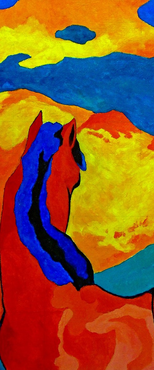 HORSE (AFTER FRANZ MARC) by Stephen Conroy