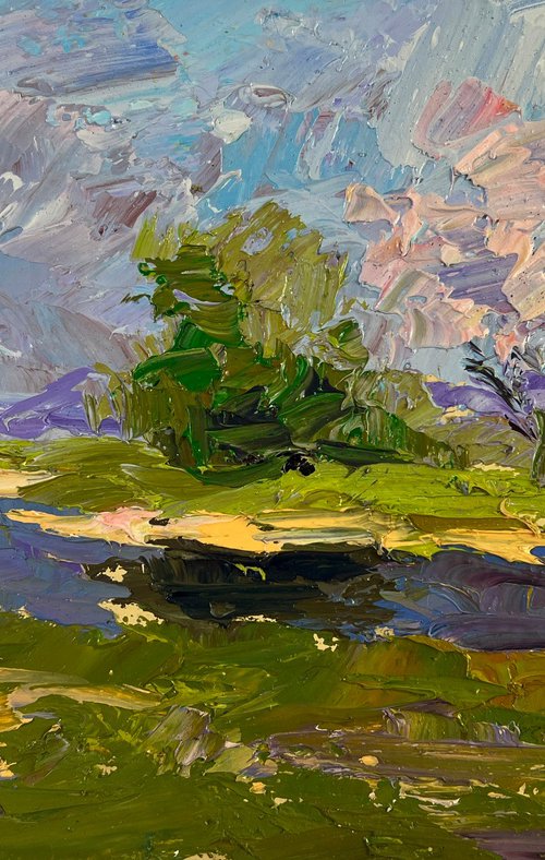 Sunny Day Under a Cloudy Sky by Boris Serdyuk