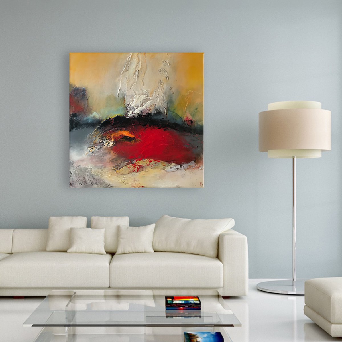 Organic Abstract Painting By Mark De Kievit, 31 X 31", Abstract #2583, Original Artwork