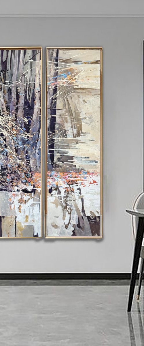 Frost. Diptych by Natalia Yampolskaia